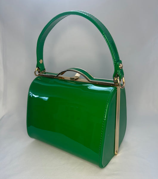 Classic Lilly Handbag in Apple Green - Vintage Inspired