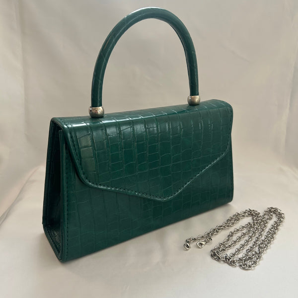 Classic Lucy Handbag in Vintage Green - Vintage Inspired